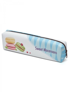 Пенал-косметичка Alingar, ПВХ, молния, 75 х 205 мм, "Sweet Marcaroons, Ягоды 1"