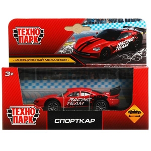 Машина металл СПОРТКАР, 10 см, инерция, кор. Технопарк в кор.2*120шт