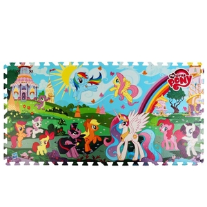 КОВРИК-ПАЗЛ "ИГРАЕМ ВМЕСТЕ" MY LITTLE PONY  8 СЕГМЕНТОВ, КАЖДЫЙ 31.5*31.5СМ В ПАК. в кор.12шт