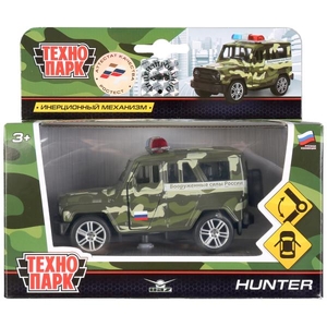 Машина металл UAZ HUNTER вс 11,5 см, инерц., открыв. двери, багажник, в кор Технопарк в кор.2*24шт