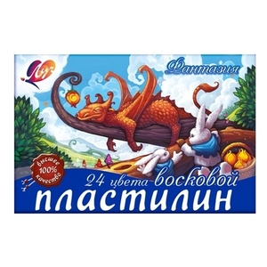 Пластилин Луч, 24 цвета, 420 гр., со стеком, картонная упаковка, "Фантазия"