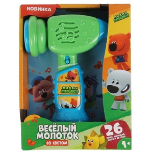 Веселый молоток Ми-ми-мишки 26 песен, мелодий, фраз и звуков.свет.кор.бат Умка в кор.96шт