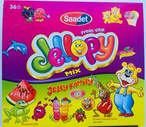 Мармелад  "Jellopy" mix 15гр*36шт*12 блоков.