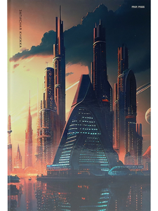 ЗАПИСНАЯ КНИГА А4 160л. ВЫСОТКИ МЕГАПОЛИСА - 1 (160-9596) (перепл. 7БЦ, глянц.ламинация)