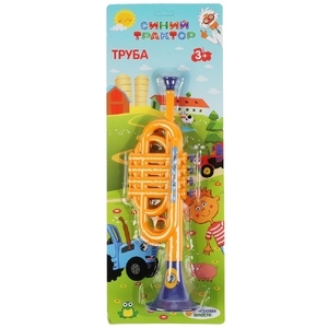 Труба СИНИЙ ТРАКТОР блист.51*19*8см ИГРАЕМ ВМЕСТЕ в кор.24шт