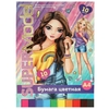 Бумага цветная 10л, 10цв, а4, tik tok girl TIK TOK GIRL в кор.30шт