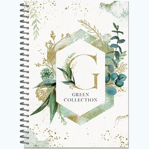 Скетчбук 145х200 мм, 60л., "Green Collection", 100 г/м2, Полином, спираль, ламинация, жёсткая подлож
