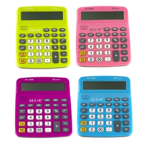 Калькулятор Alingar 12 разрядов, 195*155*8 мм, ассорти, "KK-2700B"	